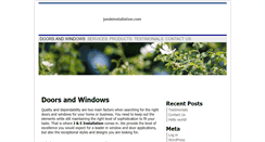 Desktop Screenshot of jandeinstallation.com